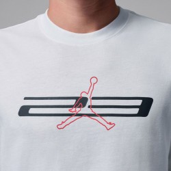 Jordan Sport Dri-FIT Graphic T-Shirt (IR0864-100)ΑΝΔΡΙΚΟ T-SHIRT White/Black/University Red