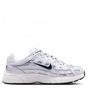 Nike P-6000 GS (IU7568-100)ΕΦΗΒΙΚΑ ΠΑΠΟΥΤΣΙΑ Λευκό/Metallic Silver/Μαύρο