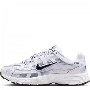 Nike P-6000 GS (IU7568-100)ΕΦΗΒΙΚΑ ΠΑΠΟΥΤΣΙΑ Λευκό/Metallic Silver/Μαύρο