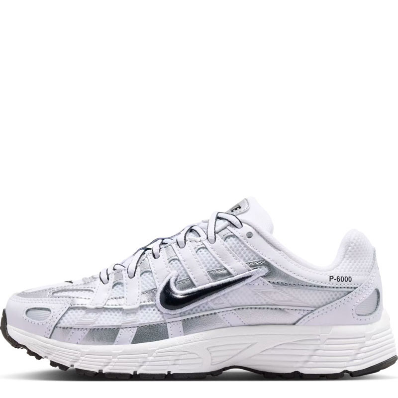 Nike P-6000 GS (IU7568-100)ΕΦΗΒΙΚΑ ΠΑΠΟΥΤΣΙΑ Λευκό/Metallic Silver/Μαύρο