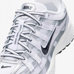 Nike P-6000 GS (IU7568-100)ΕΦΗΒΙΚΑ ΠΑΠΟΥΤΣΙΑ Λευκό/Metallic Silver/Μαύρο