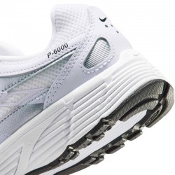 Nike P-6000 GS (IU7568-100)ΕΦΗΒΙΚΑ ΠΑΠΟΥΤΣΙΑ Λευκό/Metallic Silver/Μαύρο