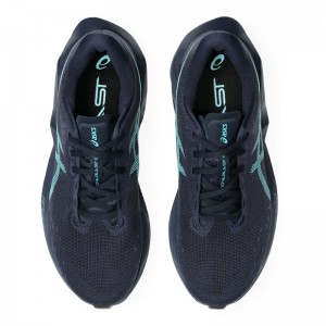 ASICS Novablast 6 (1011C243-402)ΑΝΔΡΙΚΑ ΠΑΠΟΥΤΣΙΑ RUNNING  Midnight / Energy Aqua