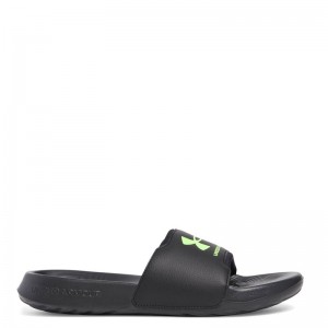 Under Armour Ignite Select Slides GS (3027225-003)ΠΑΙΔΙΚΕΣ ΠΑΝΤΟΦΛΕΣ Black / Hyper Green