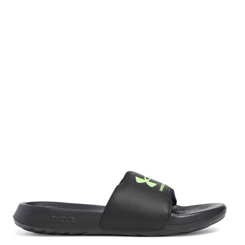 Under Armour Ignite Select Slides GS (3027225-003)ΠΑΙΔΙΚΕΣ ΠΑΝΤΟΦΛΕΣ Black / Hyper Green