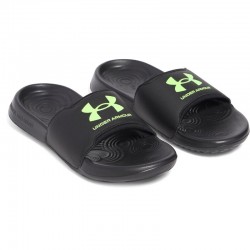Under Armour Ignite Select Slides GS (3027225-003)ΠΑΙΔΙΚΕΣ ΠΑΝΤΟΦΛΕΣ Black / Hyper Green