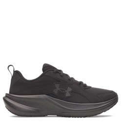 Under Armour Charged+ Assert 11 (6006919-001)ΠΑΙΔΙΚΑ ΠΑΠΟΥΤΣΙΑ ΔΕΡΜΑΤΙΝΑ ΜΑΥΡΑ