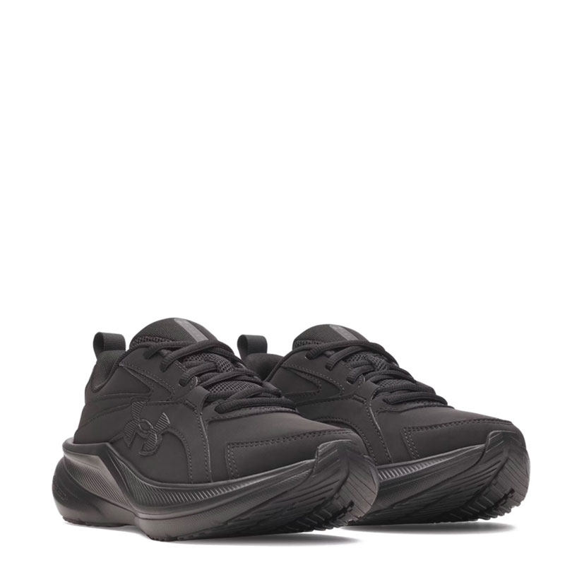 Under Armour Charged+ Assert 11 (6006919-001)ΠΑΙΔΙΚΑ ΠΑΠΟΥΤΣΙΑ ΔΕΡΜΑΤΙΝΑ ΜΑΥΡΑ