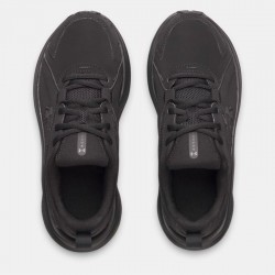 Under Armour Charged+ Assert 11 (6006919-001)ΠΑΙΔΙΚΑ ΠΑΠΟΥΤΣΙΑ ΔΕΡΜΑΤΙΝΑ ΜΑΥΡΑ