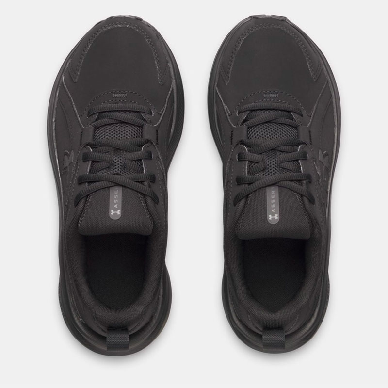 Under Armour Charged+ Assert 11 (6006919-001)ΠΑΙΔΙΚΑ ΠΑΠΟΥΤΣΙΑ ΔΕΡΜΑΤΙΝΑ ΜΑΥΡΑ