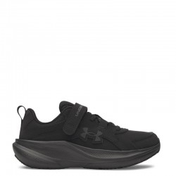 UNDER ARMOUR UA BPS ASSERT 11 SYN LEATHER (6006920-001)ΠΑΙΔΙΚΑ ΠΑΠΟΥΤΣΙΑ ΜΑΥΡΑ ΔΕΡΜΑΤΙΝΑ