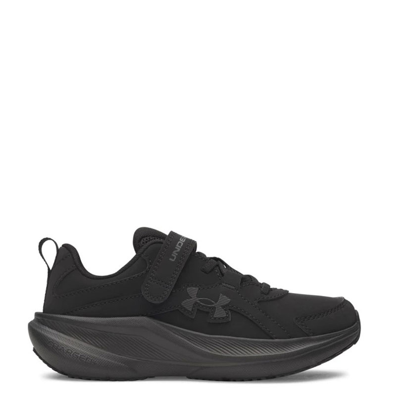 UNDER ARMOUR UA BPS ASSERT 11 SYN LEATHER (6006920-001)ΠΑΙΔΙΚΑ ΠΑΠΟΥΤΣΙΑ ΜΑΥΡΑ ΔΕΡΜΑΤΙΝΑ