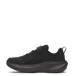 UNDER ARMOUR UA BPS ASSERT 11 SYN LEATHER (6006920-001)ΠΑΙΔΙΚΑ ΠΑΠΟΥΤΣΙΑ ΜΑΥΡΑ ΔΕΡΜΑΤΙΝΑ