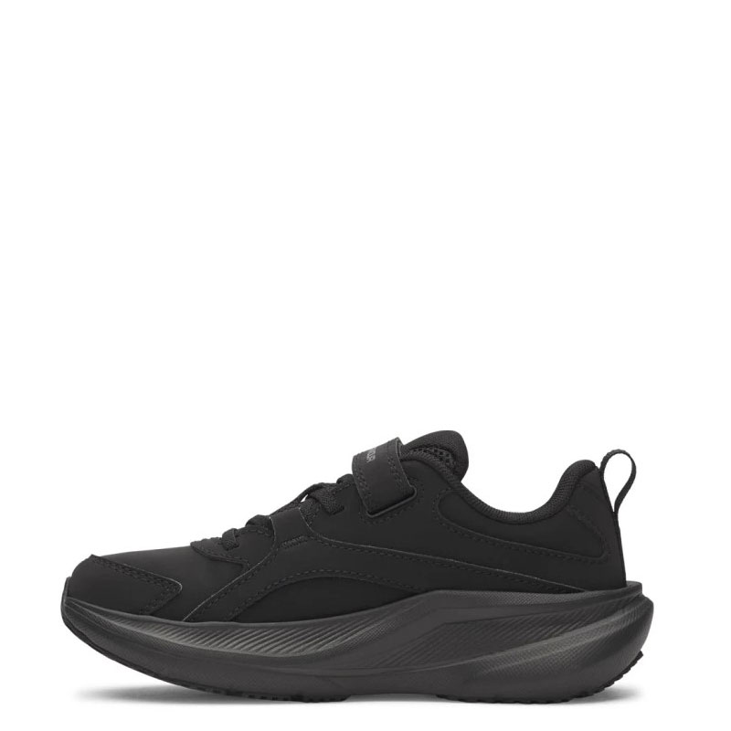 UNDER ARMOUR UA BPS ASSERT 11 SYN LEATHER (6006920-001)ΠΑΙΔΙΚΑ ΠΑΠΟΥΤΣΙΑ ΜΑΥΡΑ ΔΕΡΜΑΤΙΝΑ