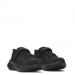 UNDER ARMOUR UA BPS ASSERT 11 SYN LEATHER (6006920-001)ΠΑΙΔΙΚΑ ΠΑΠΟΥΤΣΙΑ ΜΑΥΡΑ ΔΕΡΜΑΤΙΝΑ