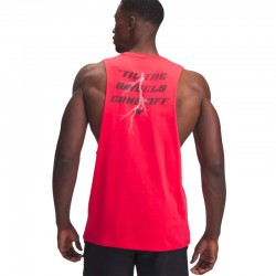 Under Armour Project Rock (1389949-989)ΑΝΔΡΙΚΗ ΑΜΑΝΙΚΗ ΜΠΛΟΥΖΑ ΚΟΚΚΙΝΗ