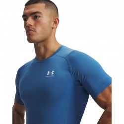 Under Armour HeatGear Compression (1361518-430)ΑΝΔΡΙΚΟ T-SHIRT Aegean Blue/White