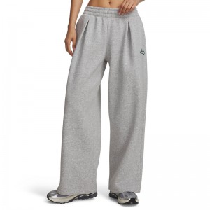 Under Armour Womens Rival Pleated Varsity Pants (6016558-011)ΓΥΝΑΙΚΕΙΟ ΠΑΝΤΕΛΟΝΙ Mod Gray/White/Reflective