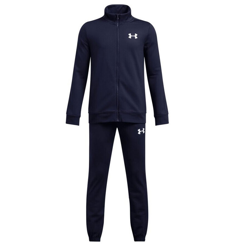 Under Armour Knit Track Suit Kids (1363290-410)παιδικο σετ φορμας Midnight Navy/Downpour Gray/Downpour Gray