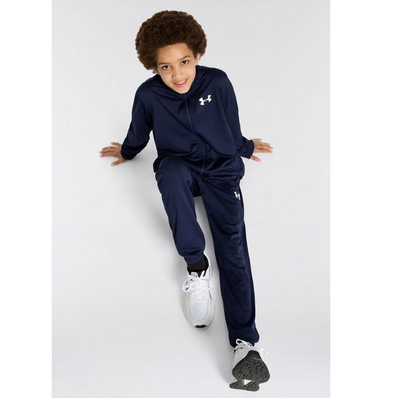 Under Armour Knit Track Suit Kids (1363290-410)παιδικο σετ φορμας Midnight Navy/Downpour Gray/Downpour Gray