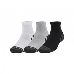 UNDER ARMOUR Perf Tech 3pk Qtr (6015138-011)ΑΘΛΗΤΙΚΕΣ ΚΑΛΤΣΕΣ 3 ΤΕΜΑΧΙΑ Mod Gray/White/Jet Gray
