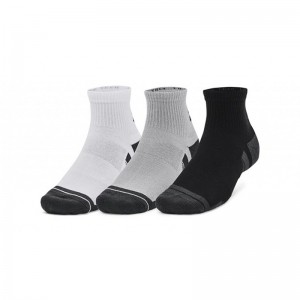 UNDER ARMOUR Perf Tech 3pk Qtr (6015138-011)ΑΘΛΗΤΙΚΕΣ ΚΑΛΤΣΕΣ 3 ΤΕΜΑΧΙΑ Mod Gray/White/Jet Gray