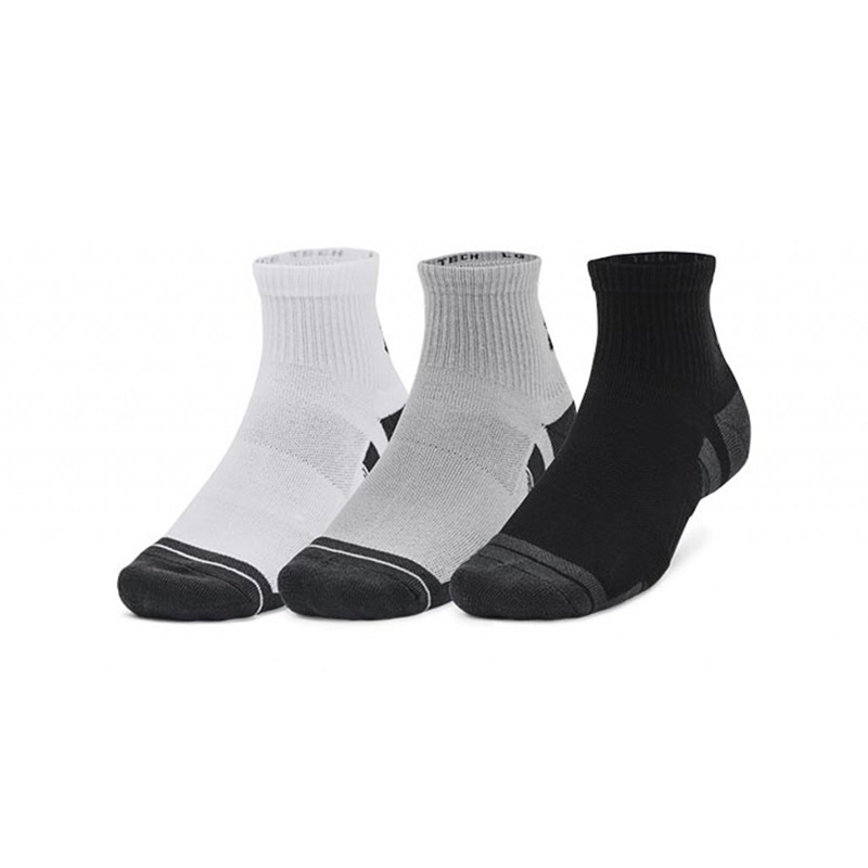 UNDER ARMOUR Perf Tech 3pk Qtr (6015138-011)ΑΘΛΗΤΙΚΕΣ ΚΑΛΤΣΕΣ 3 ΤΕΜΑΧΙΑ Mod Gray/White/Jet Gray