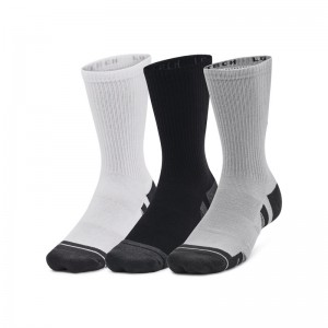 UNDER ARMOUR Perf Tech 3pk Crew (6015139-011)ΑΘΛΗΤΙΚΕΣ ΚΑΛΤΣΕΣ 3 ΤΕΜΑΧΙΑ Mod Gray/White/Jet Gray
