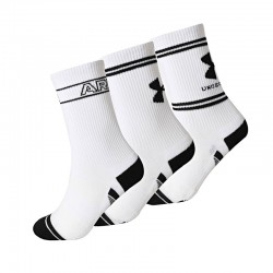 UNDER ARMOUR Perf Tech Nov 3pk Crw (6015141-100)ΑΘΛΗΤΙΚΕΣ ΚΑΛΤΣΕΣ 3 ΤΕΜΑΧΙΑ White/White/Ultimate Black