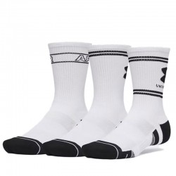 UNDER ARMOUR Perf Tech Nov 3pk Crw (6015141-100)ΑΘΛΗΤΙΚΕΣ ΚΑΛΤΣΕΣ 3 ΤΕΜΑΧΙΑ White/White/Ultimate Black