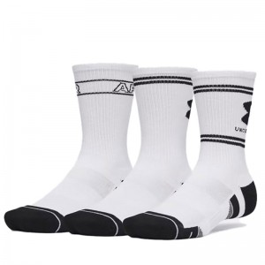 UNDER ARMOUR Perf Tech Nov 3pk Crw (6015141-100)ΑΘΛΗΤΙΚΕΣ ΚΑΛΤΣΕΣ 3 ΤΕΜΑΧΙΑ White/White/Ultimate Black