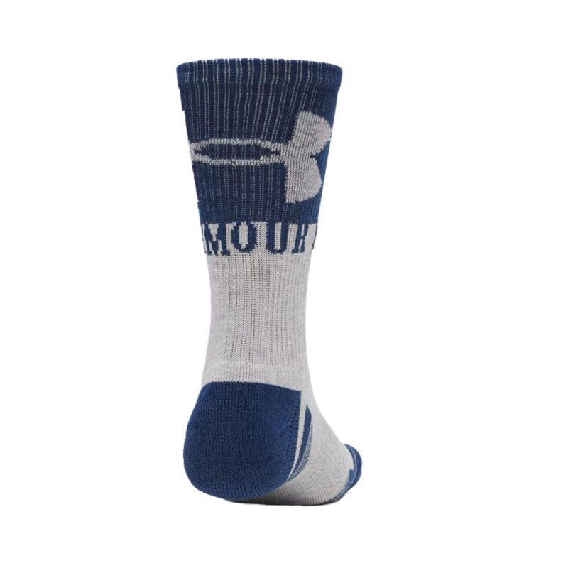 UNDER ARMOUR Perf Tech Nov 3pk Crw (6015141-997)ΑΘΛΗΤΙΚΕΣ ΚΑΛΤΣΕΣ 3 ΤΕΜΑΧΙΑ Blackout Navy/White/Halo Gray