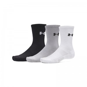 UNDER ARMOUR Performance Cotton Unisex 3-Pack Crew Socks (6009685-101)ΑΘΛΗΤΙΚΕΣ ΚΑΛΤΣΕΣ 3 ΤΕΜΑΧΙΑ ΠΟΛΥΧΡΩΜΕΣ
