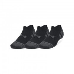 Under Armour Performance Tech No Show Socks (6015136-008)ΑΘΛΗΤΙΚΕΣ ΚΑΛΤΣΕΣ 3 ΤΕΜΑΧΙΑ ΜΑΥΡΕΣ