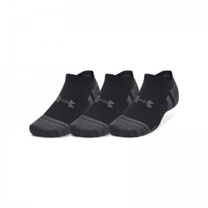 Under Armour Performance Tech No Show Socks (6015136-008)ΑΘΛΗΤΙΚΕΣ ΚΑΛΤΣΕΣ 3 ΤΕΜΑΧΙΑ ΜΑΥΡΕΣ