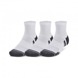 UNDER ARMOUR Perf Tech 3pk Qtr (6015138-100)ΑΘΛΗΤΙΚΕΣ ΚΑΛΤΣΕΣ 3 ΤΕΜΑΧΙΑ ΛΕΥΚΕΣ