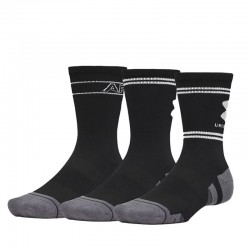 UNDER ARMOUR Perf Tech Nov 3pk Crw (6015141-008)ΑΘΛΗΤΙΚΕΣ ΚΑΛΤΣΕΣ 3 ΤΕΜΑΧΙΑ  ΜΑΥΡΕΣ