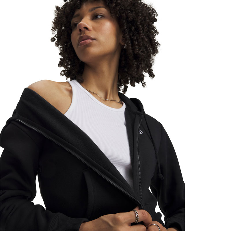 Under Armour Rival Fleece Full Zip (6016556-008)ΓΥΝΑΙΚΕΙΑ ΖΑΚΕΤΑ ΜΑΥΡΗ