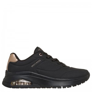 SKECHERS Uno Flex - Echo Air (177799-BBK)ΓΥΝΑΙΚΕΙΟ ΥΠΟΔΗΜΑ BLACK/ROSE GOLD