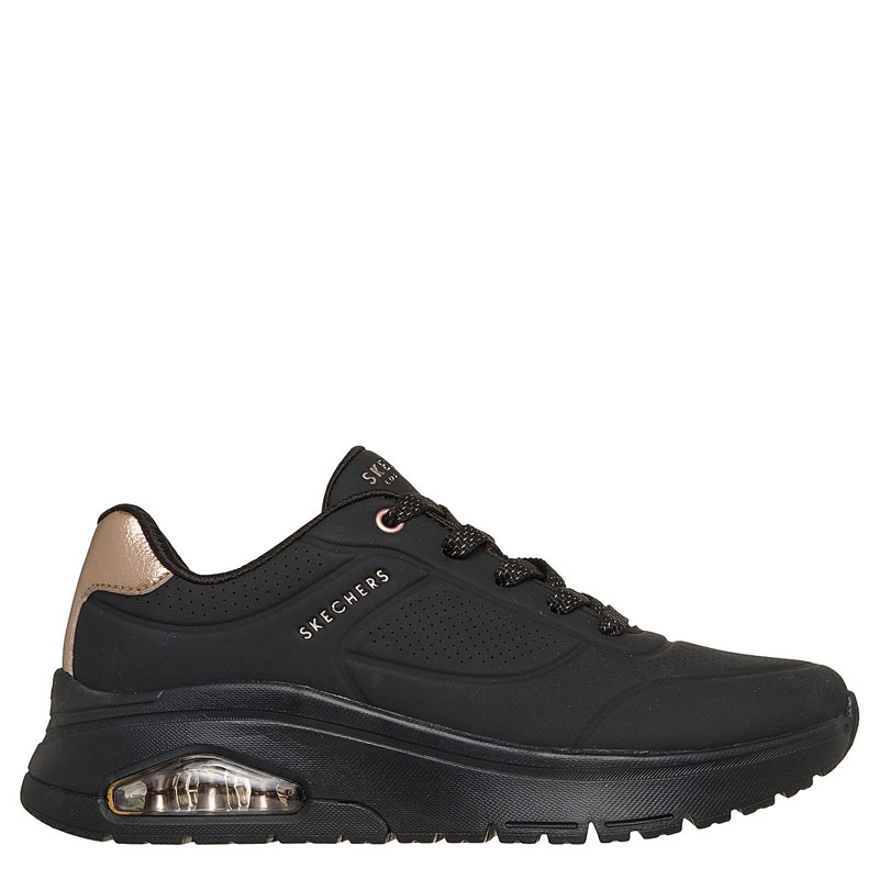 SKECHERS Uno Flex - Echo Air (177799-BBK)ΓΥΝΑΙΚΕΙΟ ΥΠΟΔΗΜΑ BLACK/ROSE GOLD