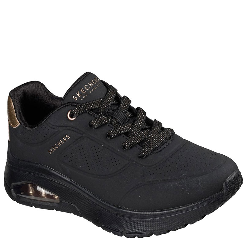 SKECHERS Uno Flex - Echo Air (177799-BBK)ΓΥΝΑΙΚΕΙΟ ΥΠΟΔΗΜΑ BLACK/ROSE GOLD