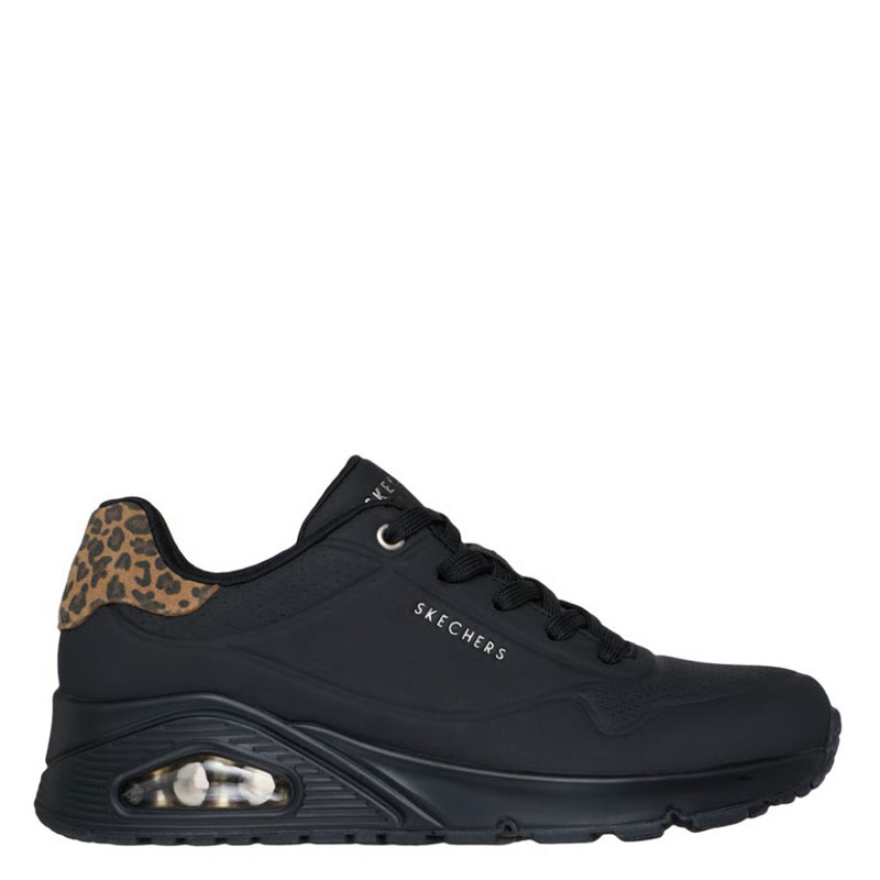 SKECHERS Uno - Jungle Nite (177093-BBK)ΓΥΝΑΙΚΕΙΟ ΥΠΟΔΗΜΑ ΜΑΥΡΟ
