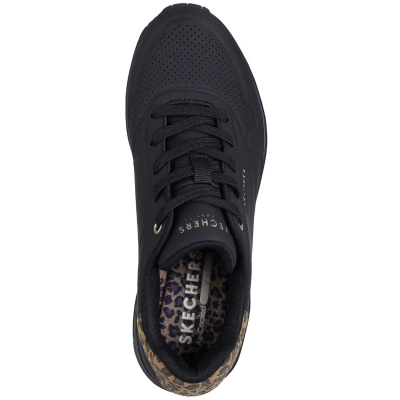 SKECHERS Uno - Jungle Nite (177093-BBK)ΓΥΝΑΙΚΕΙΟ ΥΠΟΔΗΜΑ ΜΑΥΡΟ