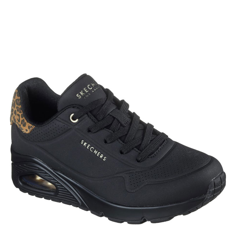 SKECHERS Uno - Jungle Nite (177093-BBK)ΓΥΝΑΙΚΕΙΟ ΥΠΟΔΗΜΑ ΜΑΥΡΟ