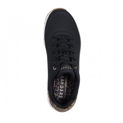 SKECHERS Uno - Jungle Nite (177093-BKLD)ΓΥΝΑΙΚΕΙΟ ΥΠΟΔΗΜΑ ΜΑΥΡΟ/ΛΕΥΚΟ