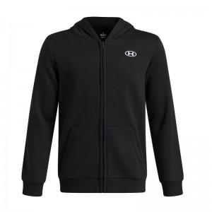 Under Armour Rival Fleece Full Zip Hoodie Kids (6013383-008)ΠΑΙΔΙΚΗ ΦΟΥΤΕΡ ΖΑΚΕΤΑ ΜΑΥΡΗ