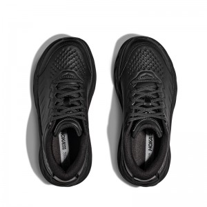 HOKA Bondi SR (1110520-BBLC)ΑΝΔΡΙΚΑ ΠΑΠΟΥΤΣΙΑ Slip-resistant/Water-resistant ΜΑΥΡΟ