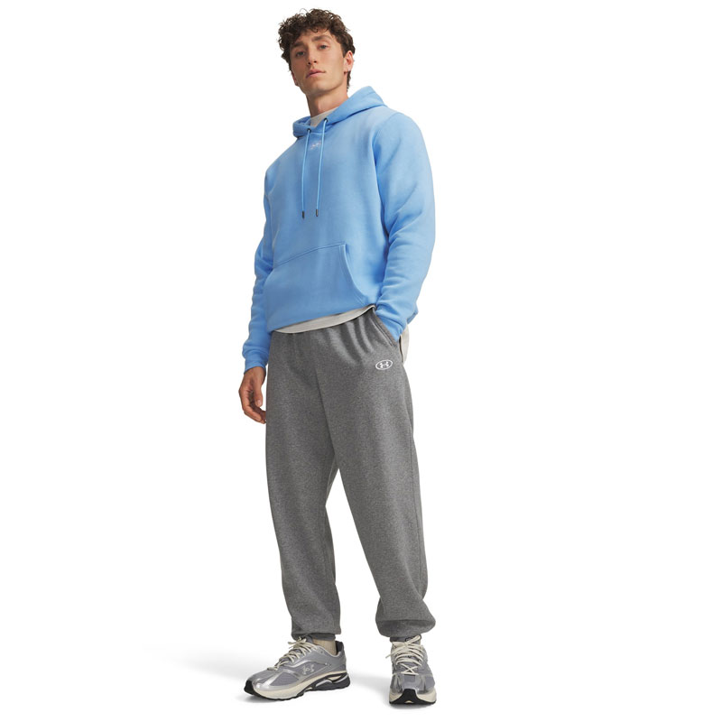 Under Armour Rival Fleece Jogger Pants (6017021-025)ΑΝΔΡΙΚΟ ΠΑΝΤΕΛΟΝΙ ΦΟΡΜΑΣ Castlerock Light Heather / White
