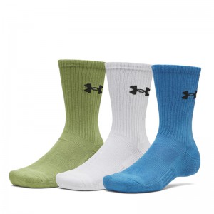 UNDER ARMOUR Performance Cotton (6009685-430)ΑΘΛΗΤΙΚΕΣ ΚΑΛΤΣΕΣ 3 ΤΕΜΑΧΙΑ Aegean Blue/Halo Gray/Black