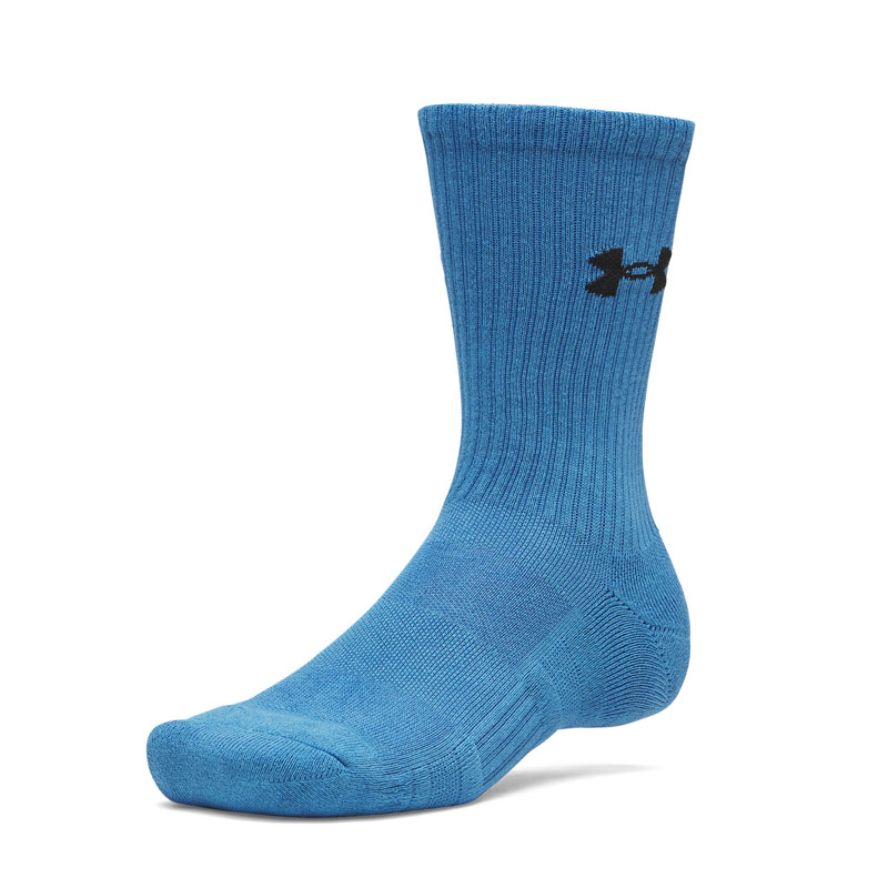 UNDER ARMOUR Performance Cotton (6009685-430)ΑΘΛΗΤΙΚΕΣ ΚΑΛΤΣΕΣ 3 ΤΕΜΑΧΙΑ Aegean Blue/Halo Gray/Black